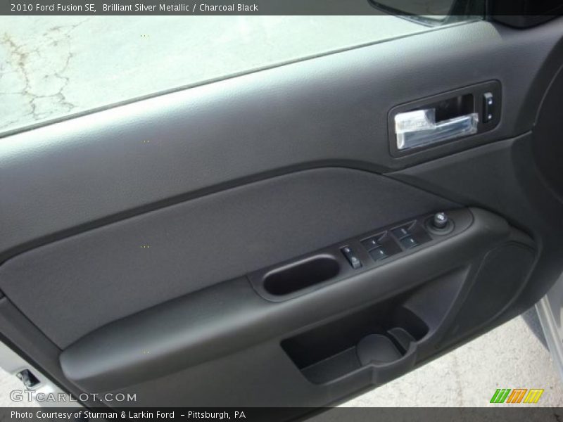 Brilliant Silver Metallic / Charcoal Black 2010 Ford Fusion SE