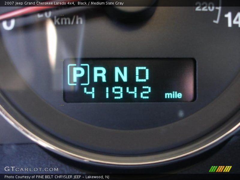 Black / Medium Slate Gray 2007 Jeep Grand Cherokee Laredo 4x4