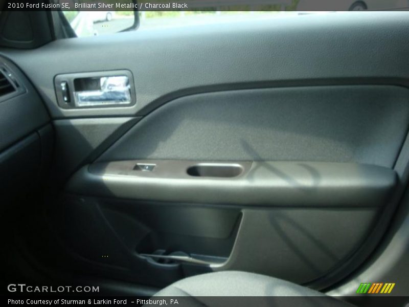 Brilliant Silver Metallic / Charcoal Black 2010 Ford Fusion SE