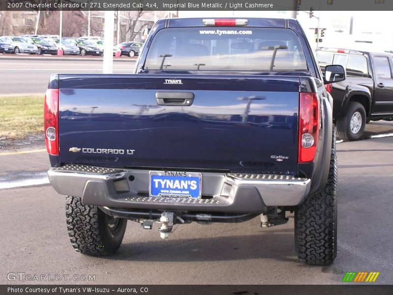 Imperial Blue Metallic / Light Cashmere 2007 Chevrolet Colorado LT Z71 Extended Cab 4x4