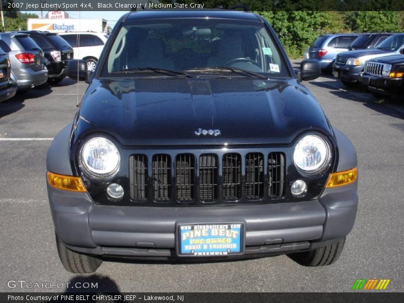 Black Clearcoat / Medium Slate Gray 2007 Jeep Liberty Sport 4x4