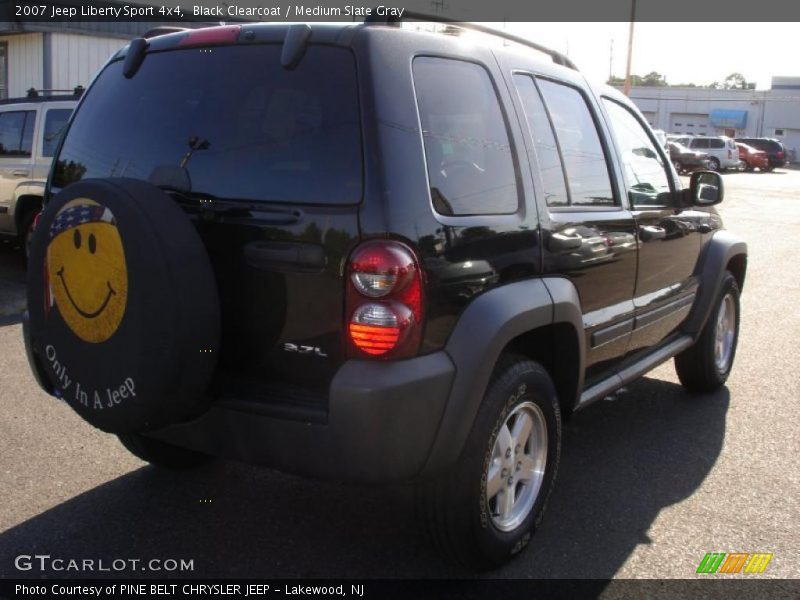 Black Clearcoat / Medium Slate Gray 2007 Jeep Liberty Sport 4x4