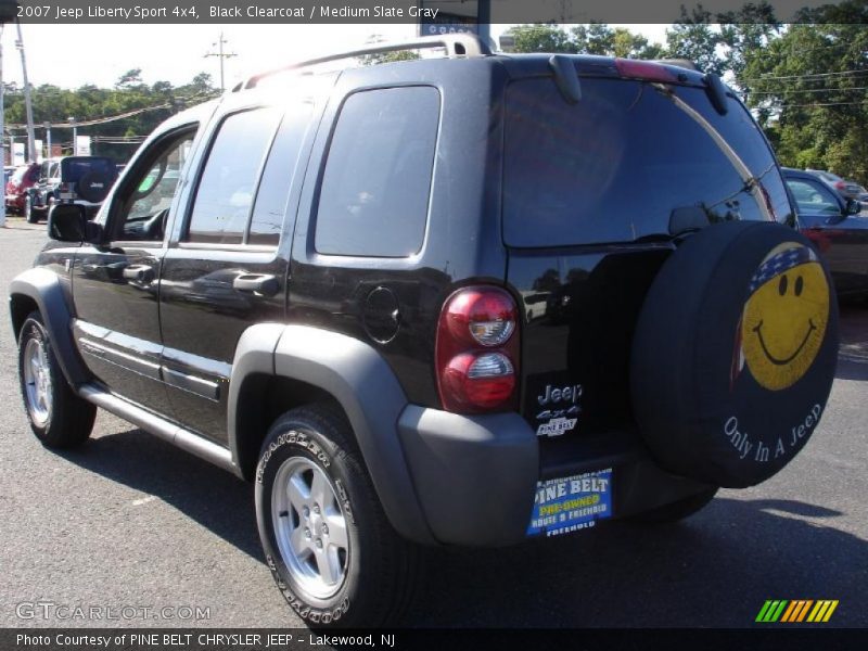 Black Clearcoat / Medium Slate Gray 2007 Jeep Liberty Sport 4x4