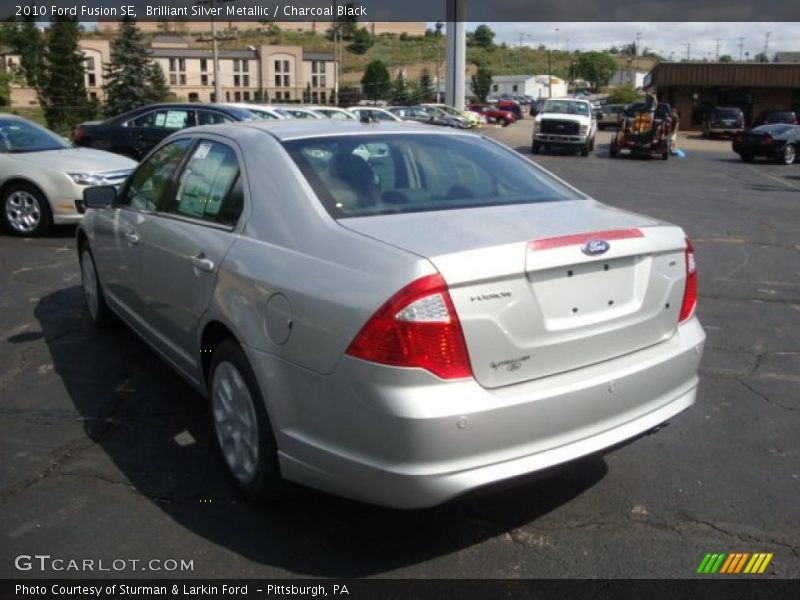 Brilliant Silver Metallic / Charcoal Black 2010 Ford Fusion SE