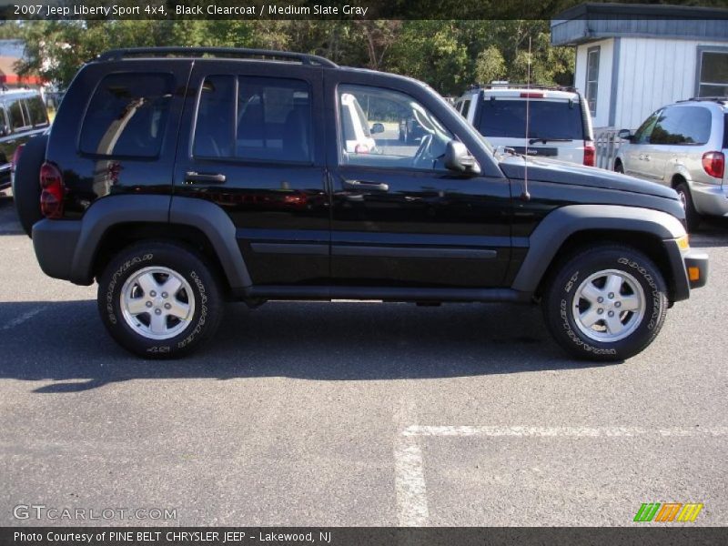Black Clearcoat / Medium Slate Gray 2007 Jeep Liberty Sport 4x4