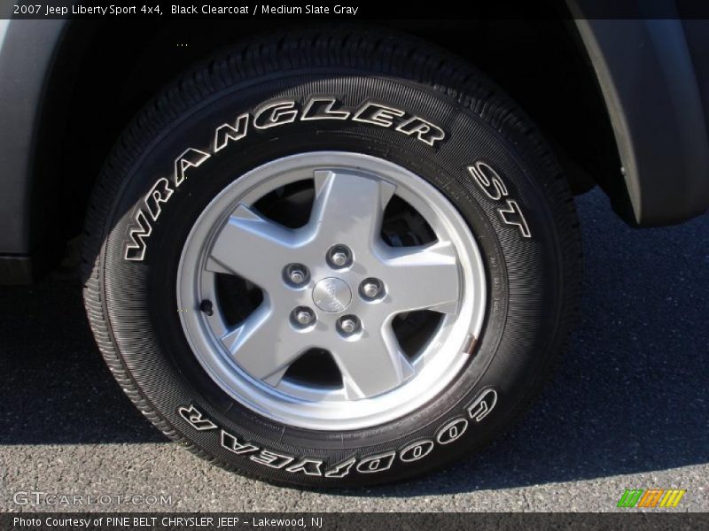 Black Clearcoat / Medium Slate Gray 2007 Jeep Liberty Sport 4x4
