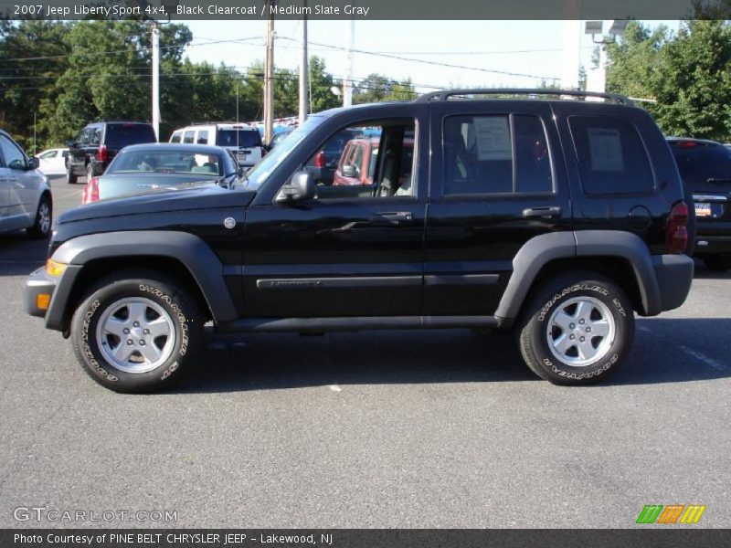 Black Clearcoat / Medium Slate Gray 2007 Jeep Liberty Sport 4x4