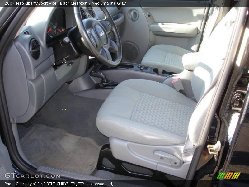 Black Clearcoat / Medium Slate Gray 2007 Jeep Liberty Sport 4x4
