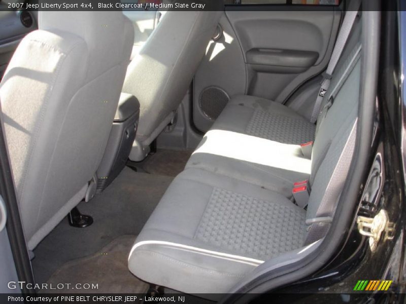 Black Clearcoat / Medium Slate Gray 2007 Jeep Liberty Sport 4x4