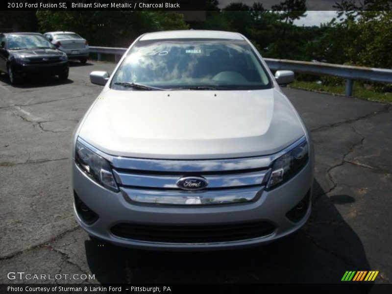 Brilliant Silver Metallic / Charcoal Black 2010 Ford Fusion SE