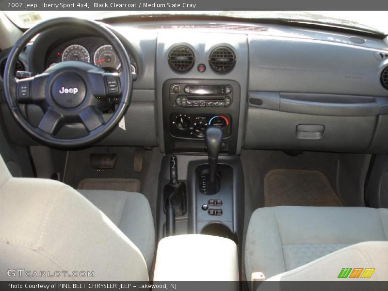 Black Clearcoat / Medium Slate Gray 2007 Jeep Liberty Sport 4x4