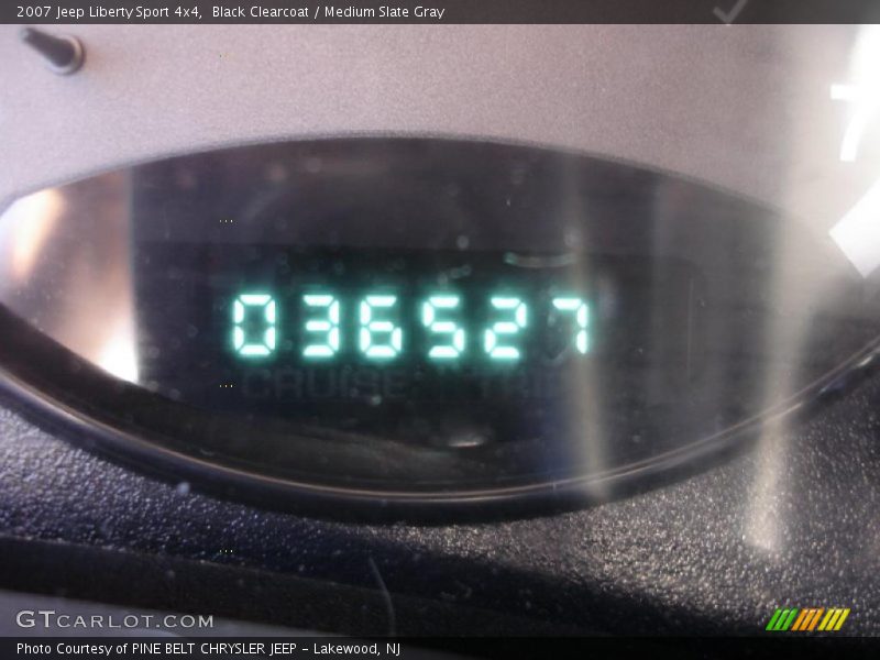 Black Clearcoat / Medium Slate Gray 2007 Jeep Liberty Sport 4x4