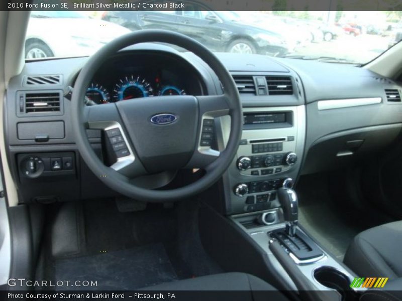 Brilliant Silver Metallic / Charcoal Black 2010 Ford Fusion SE