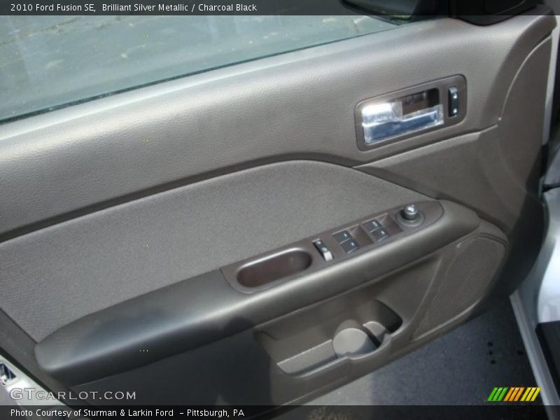 Brilliant Silver Metallic / Charcoal Black 2010 Ford Fusion SE