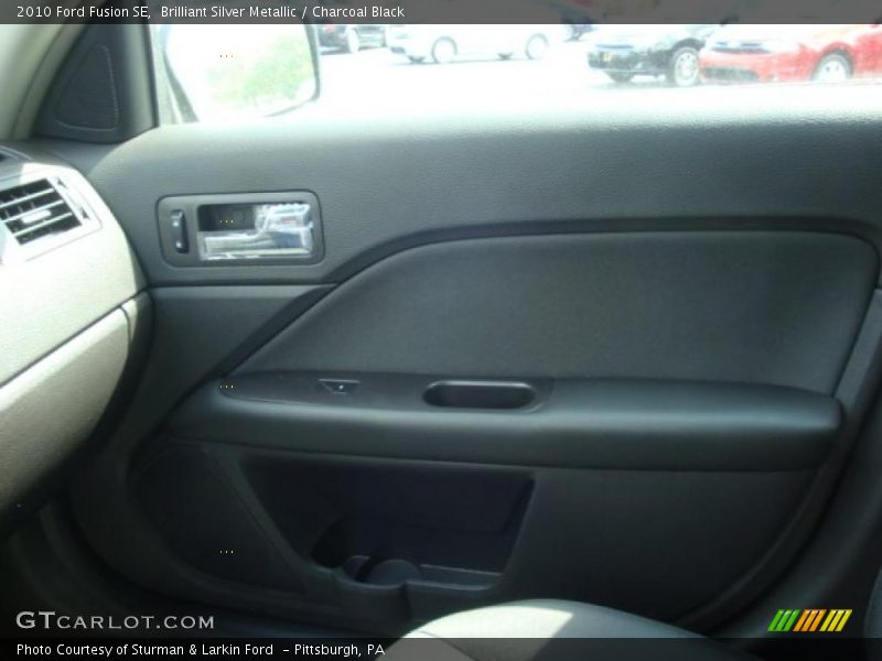 Brilliant Silver Metallic / Charcoal Black 2010 Ford Fusion SE