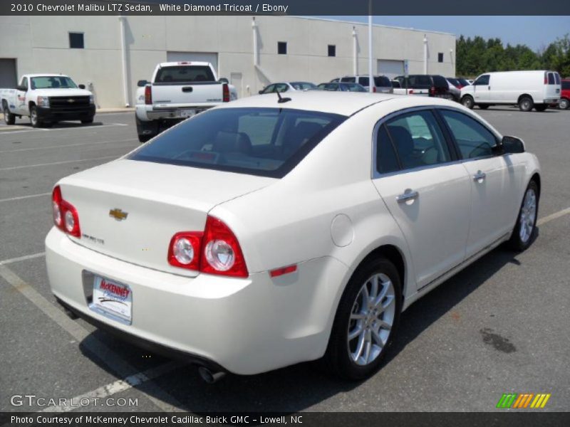 White Diamond Tricoat / Ebony 2010 Chevrolet Malibu LTZ Sedan