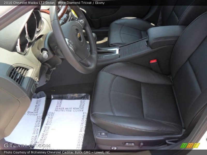White Diamond Tricoat / Ebony 2010 Chevrolet Malibu LTZ Sedan