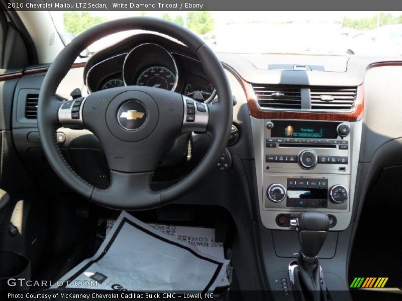 White Diamond Tricoat / Ebony 2010 Chevrolet Malibu LTZ Sedan