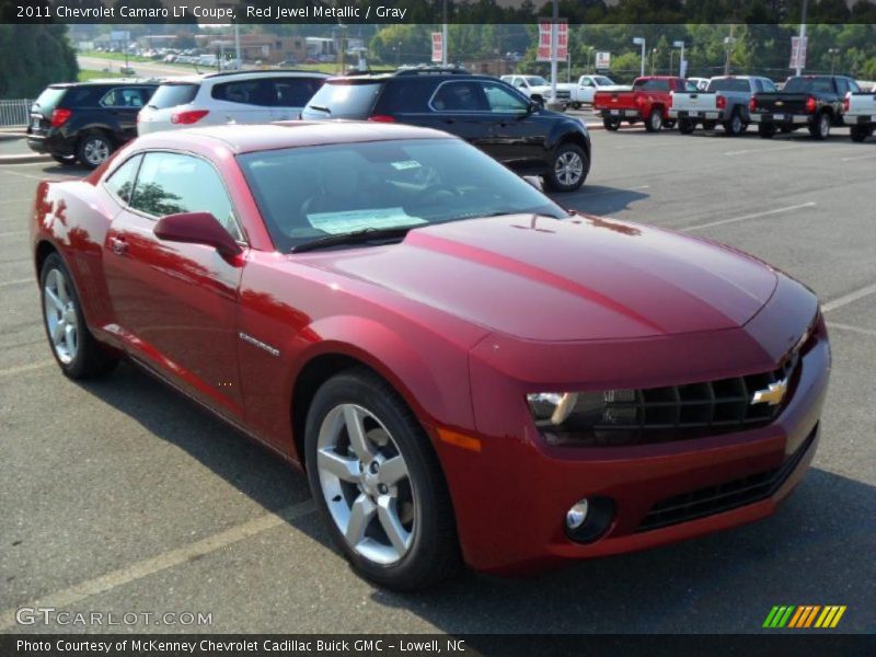 Red Jewel Metallic / Gray 2011 Chevrolet Camaro LT Coupe