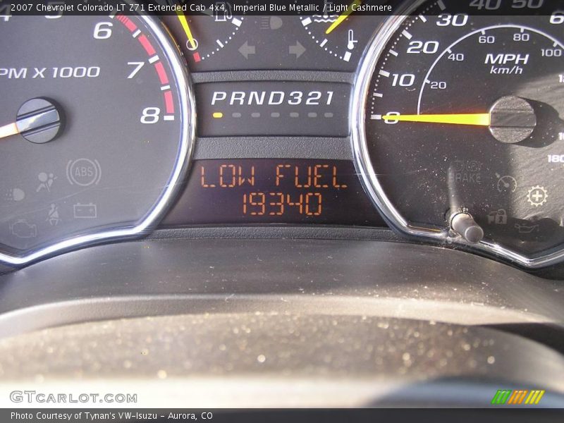 Imperial Blue Metallic / Light Cashmere 2007 Chevrolet Colorado LT Z71 Extended Cab 4x4