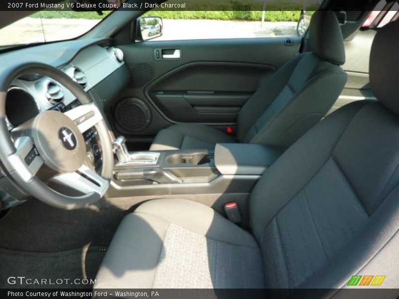 Black / Dark Charcoal 2007 Ford Mustang V6 Deluxe Coupe