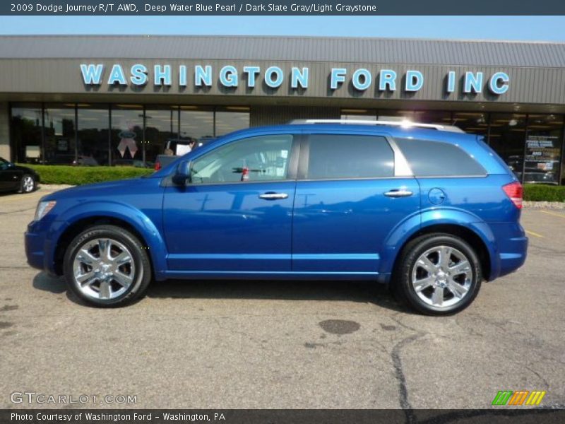 Deep Water Blue Pearl / Dark Slate Gray/Light Graystone 2009 Dodge Journey R/T AWD