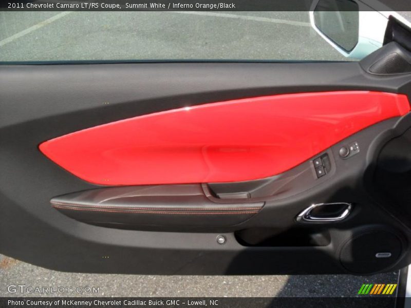 Summit White / Inferno Orange/Black 2011 Chevrolet Camaro LT/RS Coupe