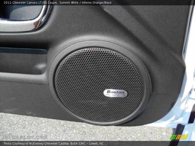 Summit White / Inferno Orange/Black 2011 Chevrolet Camaro LT/RS Coupe