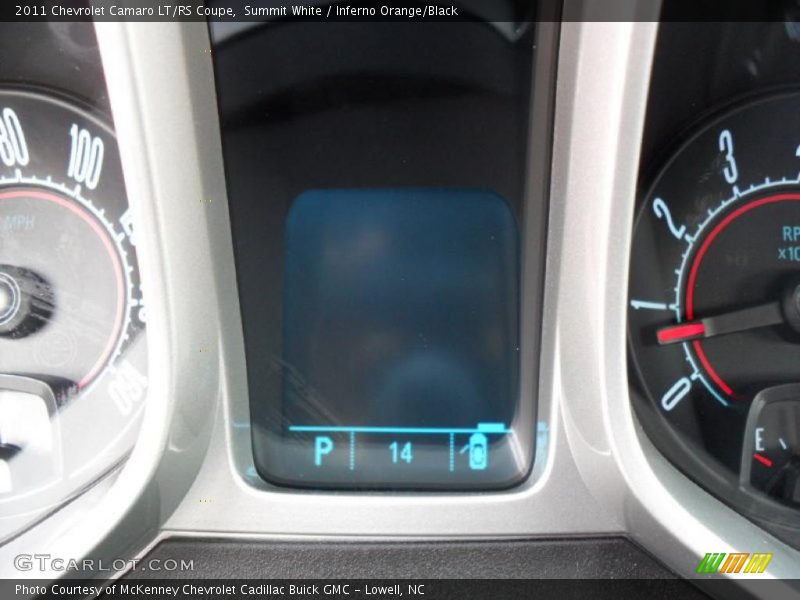 Summit White / Inferno Orange/Black 2011 Chevrolet Camaro LT/RS Coupe