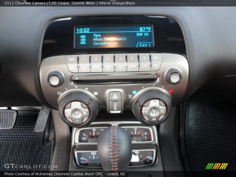 Summit White / Inferno Orange/Black 2011 Chevrolet Camaro LT/RS Coupe