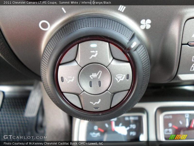 Summit White / Inferno Orange/Black 2011 Chevrolet Camaro LT/RS Coupe