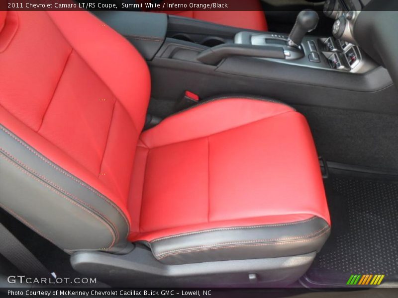 Summit White / Inferno Orange/Black 2011 Chevrolet Camaro LT/RS Coupe