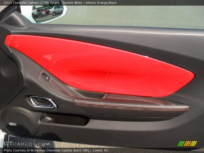 Summit White / Inferno Orange/Black 2011 Chevrolet Camaro LT/RS Coupe