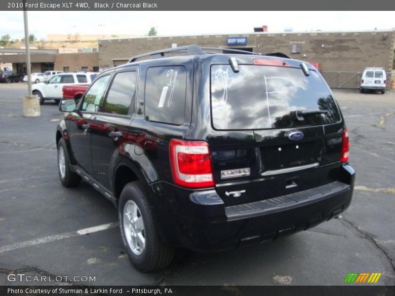 Black / Charcoal Black 2010 Ford Escape XLT 4WD