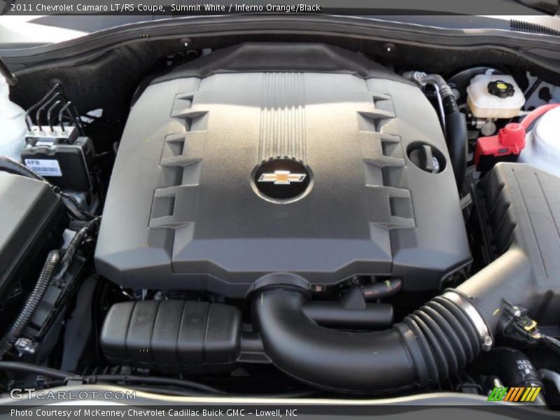 Summit White / Inferno Orange/Black 2011 Chevrolet Camaro LT/RS Coupe