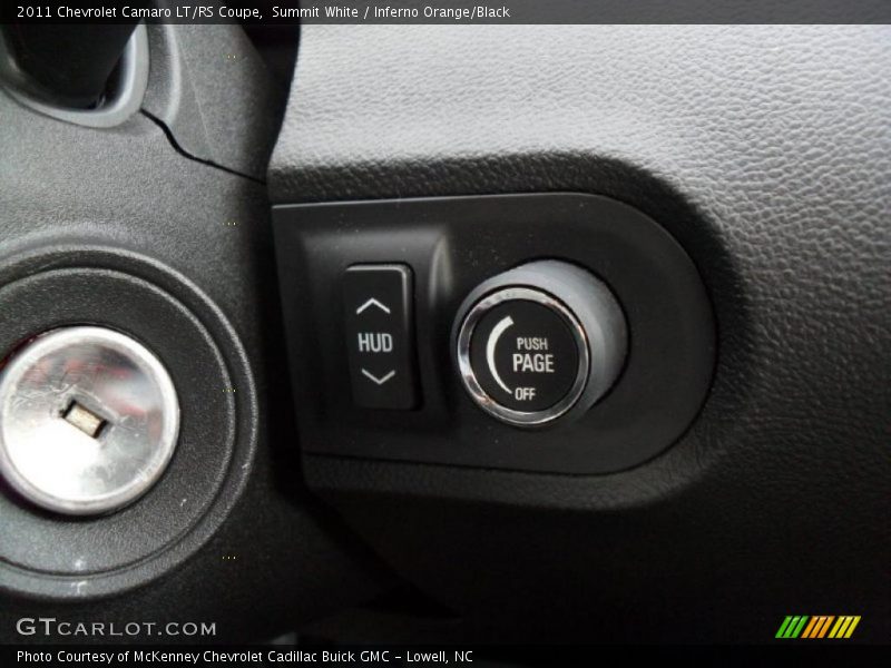 Summit White / Inferno Orange/Black 2011 Chevrolet Camaro LT/RS Coupe