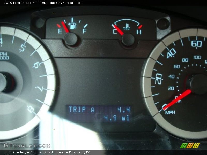Black / Charcoal Black 2010 Ford Escape XLT 4WD