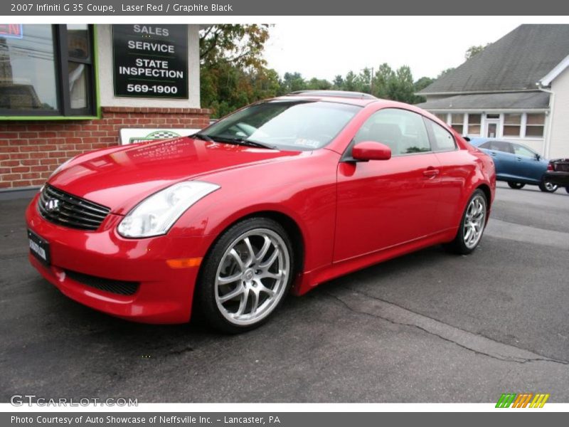 Laser Red / Graphite Black 2007 Infiniti G 35 Coupe