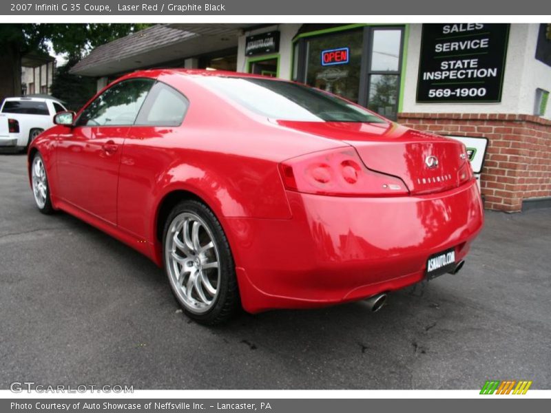 Laser Red / Graphite Black 2007 Infiniti G 35 Coupe
