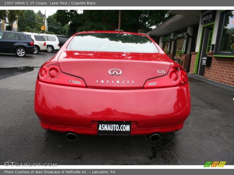 Laser Red / Graphite Black 2007 Infiniti G 35 Coupe