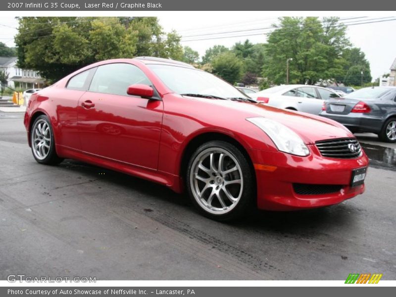 Laser Red / Graphite Black 2007 Infiniti G 35 Coupe