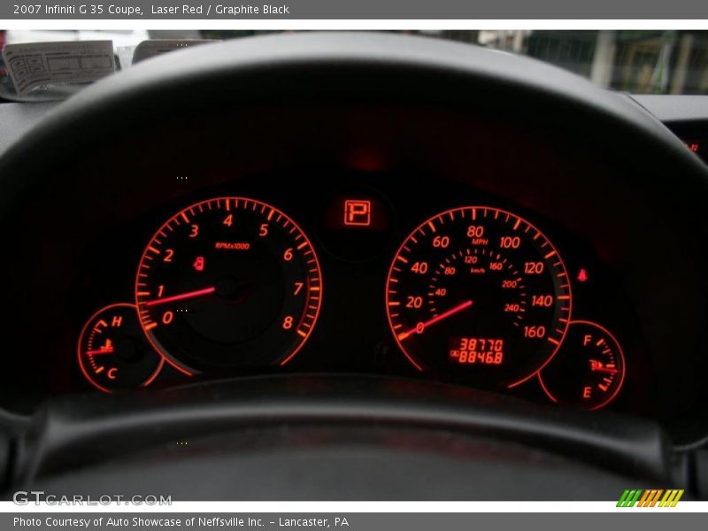 Laser Red / Graphite Black 2007 Infiniti G 35 Coupe