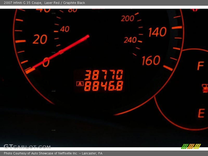 Laser Red / Graphite Black 2007 Infiniti G 35 Coupe