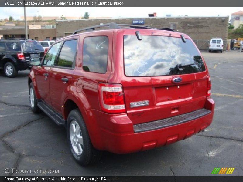 Sangria Red Metallic / Charcoal Black 2011 Ford Escape XLT 4WD