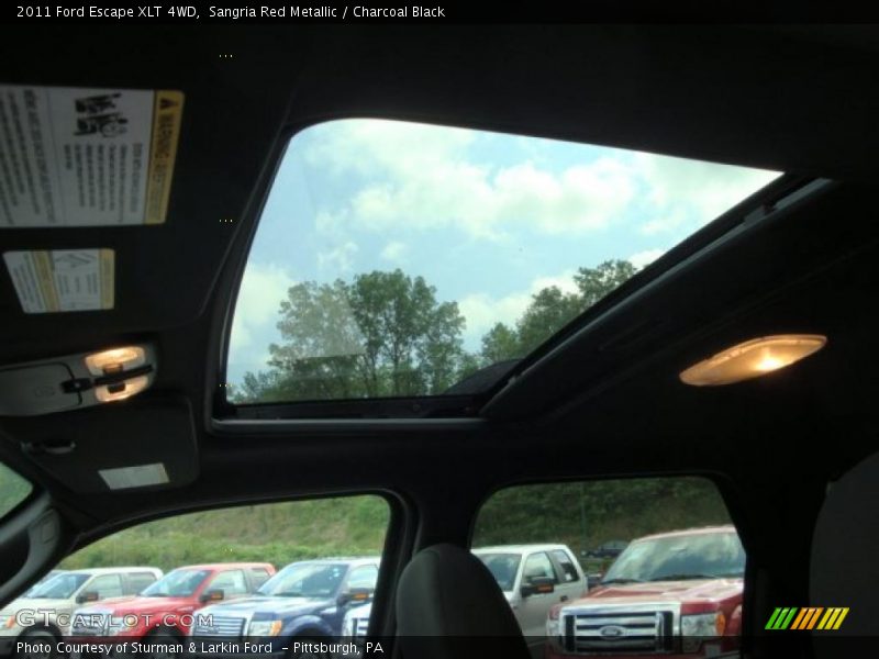 Sangria Red Metallic / Charcoal Black 2011 Ford Escape XLT 4WD