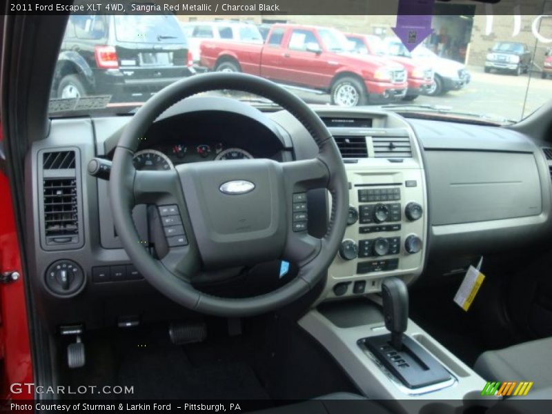 Sangria Red Metallic / Charcoal Black 2011 Ford Escape XLT 4WD