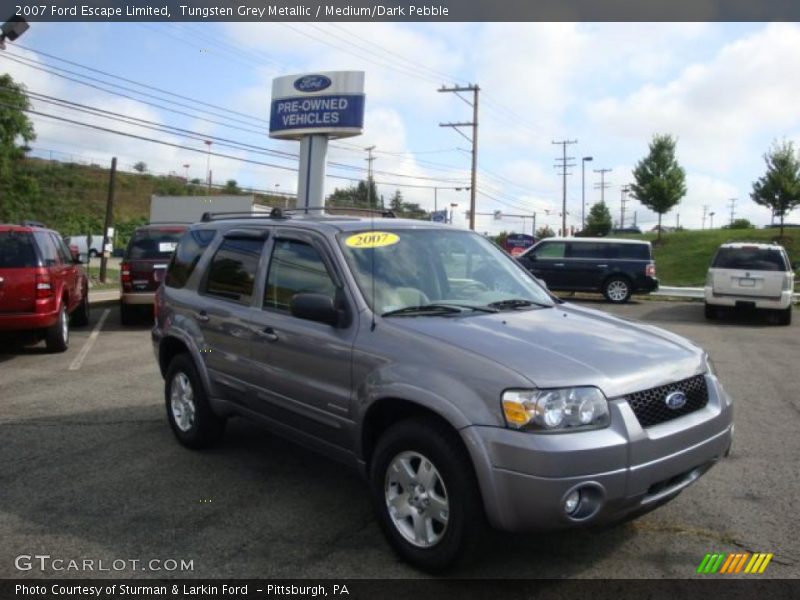 Tungsten Grey Metallic / Medium/Dark Pebble 2007 Ford Escape Limited