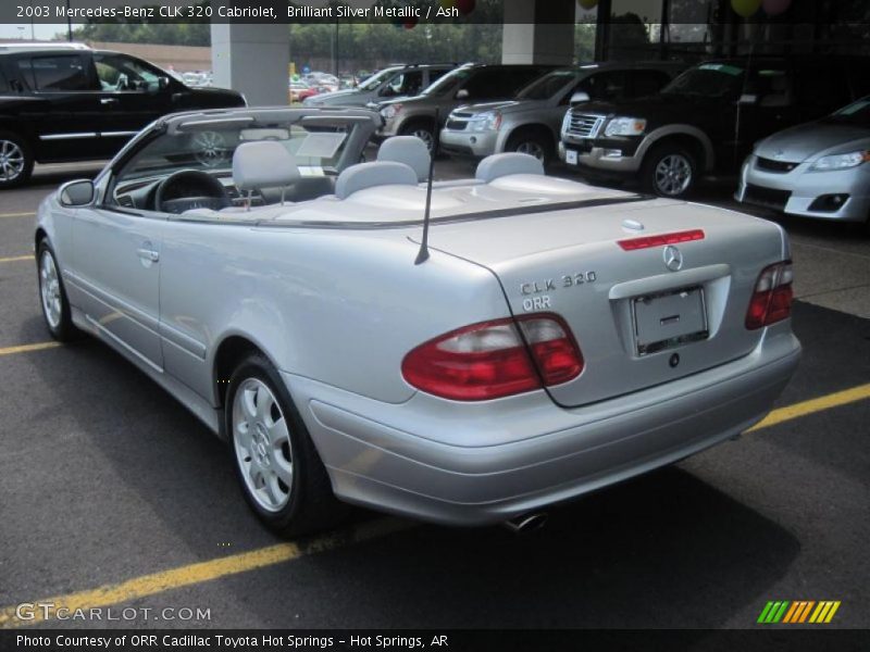 Brilliant Silver Metallic / Ash 2003 Mercedes-Benz CLK 320 Cabriolet