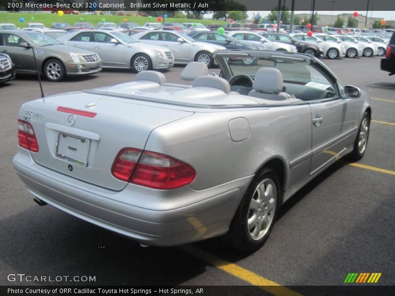 Brilliant Silver Metallic / Ash 2003 Mercedes-Benz CLK 320 Cabriolet