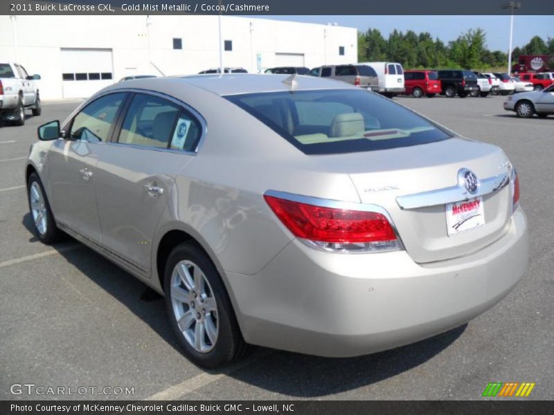 Gold Mist Metallic / Cocoa/Cashmere 2011 Buick LaCrosse CXL